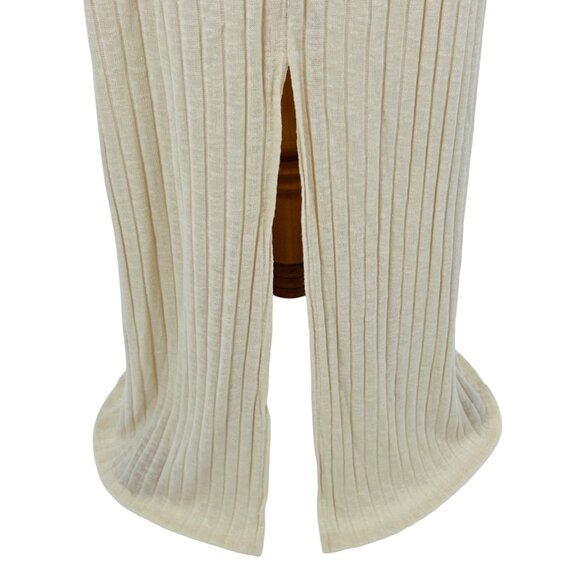 NWOT Free People Knit Co-Ord Top Maxi Skirt Set • Coastal Soft Girl Minimalist L - Picture 11 of 16